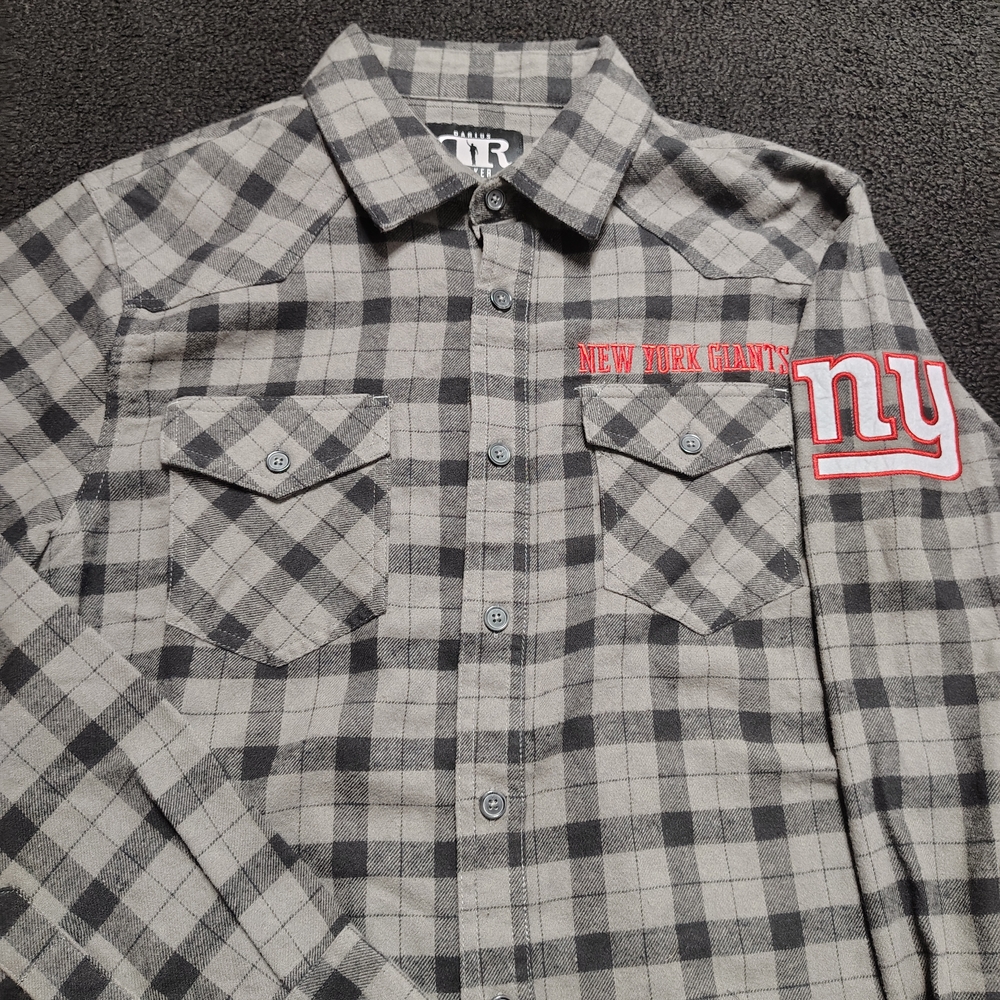 New York Giants  NFL x Darius Rucker Fanatics Gray Flannel Shirt Men's Small New